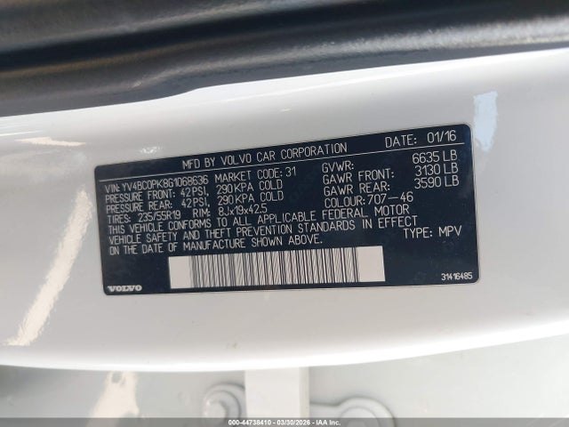 YV4BC0PK8G1068636 Volvo Xc90 Hybrid T8 Momentum