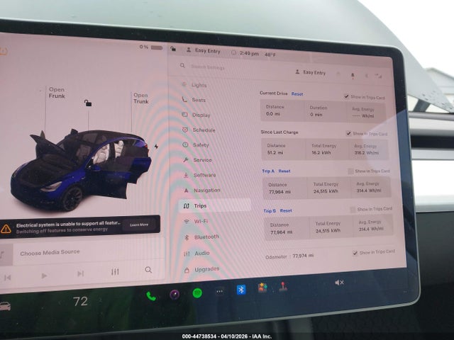 Продажа на аукционе авто 2022 Tesla Model Y Long Range Dual Motor All-wheel Drive, vin: 7SAYGAEE6NF315261, номер лота: 44738534