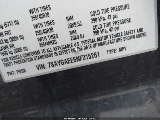 Продажа на аукционе авто 2022 Tesla Model Y Long Range Dual Motor All-wheel Drive, vin: 7SAYGAEE6NF315261, номер лота: 44738534