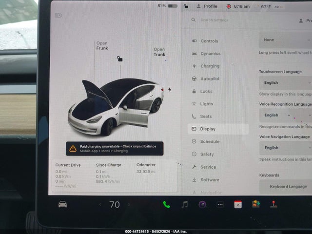 Продаж на аукціоні авто 2021 Tesla Model 3 Standard Range Plus Rear-wheel Drive, vin: 5YJ3E1EA9MF078936, номер лоту: 44738615