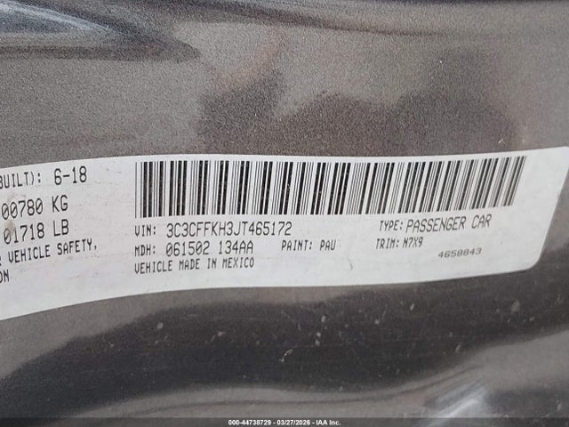 2018 FIAT 500 3C3CFFKH3JT465172 Photo 8