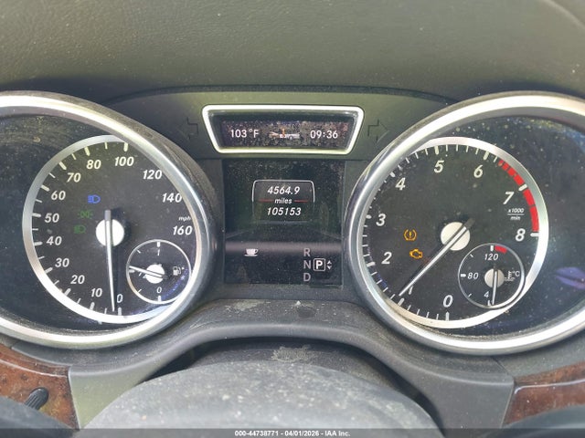 Aukcja sprzedaży 2013 Mercedes-benz Ml 550 4matic, vin: 4JGDA7DB9DA263828, numer aukcji: 44738771