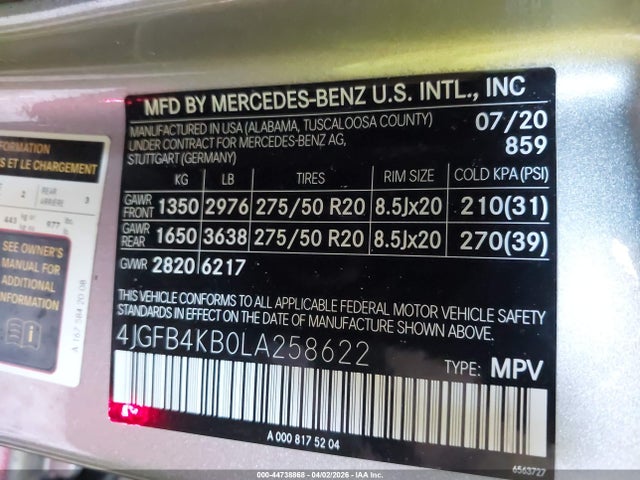 2020 MERCEDES-BENZ GLE 350 4JGFB4KB0LA258622 Photo 8