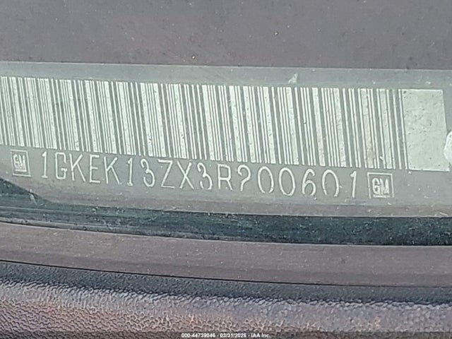 44739046 :رقم المزاد ، 1GKEK13ZX3R200601 vin ، 2003 Gmc Yukon Slt مزاد بيع