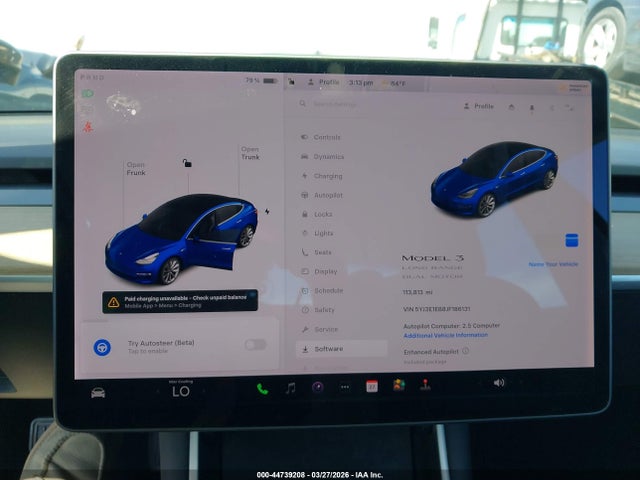 Aukcja sprzedaży 2018 Tesla Model 3 Long Range/performance, vin: 5YJ3E1EB8JF186131, numer aukcji: 44739208