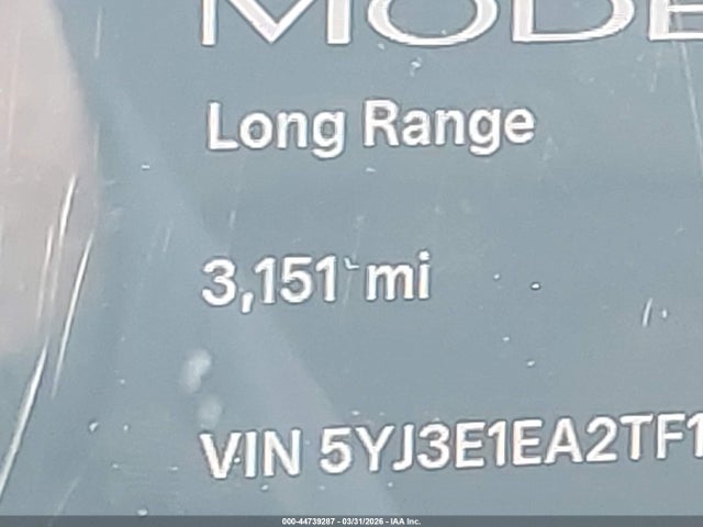 Aukcja sprzedaży 2026 Tesla Model 3 Premium Rear-wheel Drive/standard Rear-wheel Drive, vin: 5YJ3E1EA2TF130616, numer aukcji: 44739287