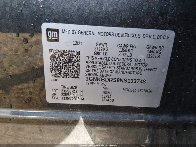 Chevrolet Blazer Fwd 3lt 2022 3GNKBDRS9NS133748 Image 9