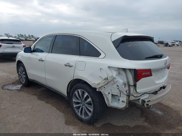 2015 Acura Mdx Technology Package მანქანა იყიდება აუქციონზე, vin: 5FRYD3H49FB007621, აუქციონის ნომერი: 44739360