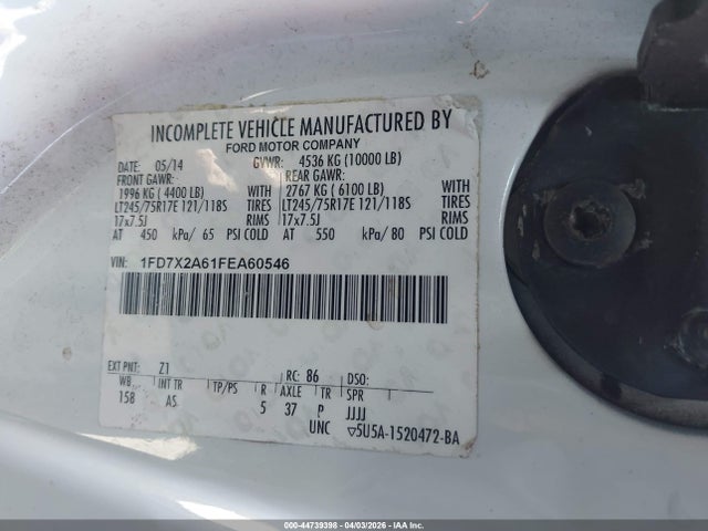 Ford F-250 Xl 2015 1FD7X2A61FEA60546 Image 9