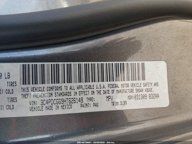 2017 DODGE JOURNEY 3C4PDCGG9HT626149 Photo 8