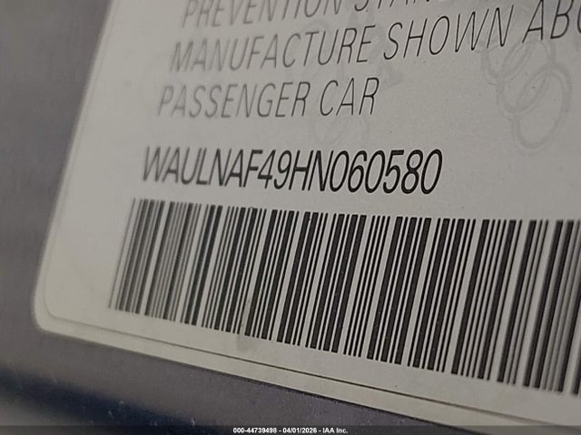 WAULNAF49HN060580 Audi A4 2.0t Premium