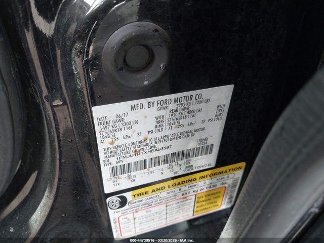 1FMJU1HTXHEA83587 Ford Expedition Xlt