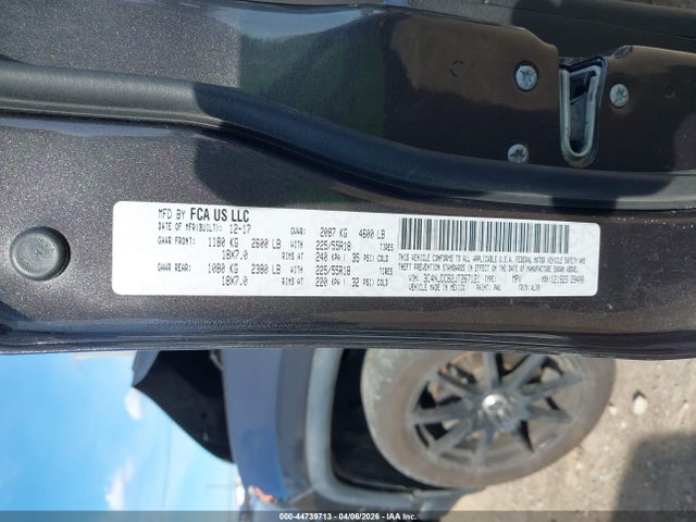 44739713 :رقم المزاد ، 3C4NJDCB2JT267121 vin ، 2018 Jeep Compass Limited 4x4 مزاد بيع