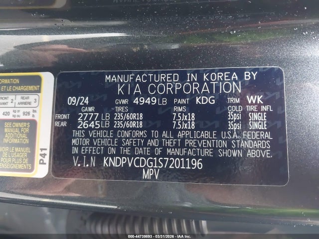 KNDPVCDG1S7201196 KIA Sportage Hybrid Ex