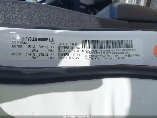 2014 DODGE DURANGO 1C4RDJAG2EC278546 Photo 8