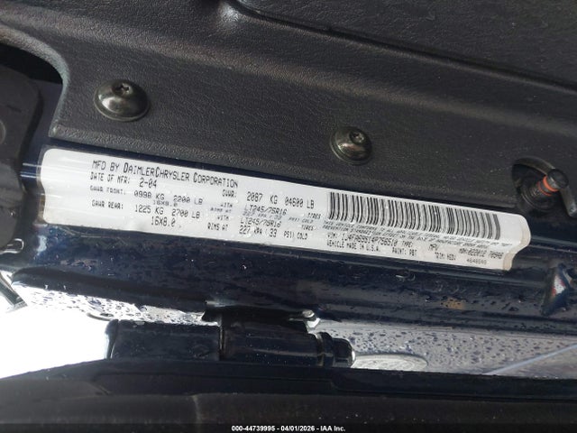 Продаж на аукціоні авто 2004 Jeep Wrangler Rubicon, vin: 1J4FA69S14P756510, номер лоту: 44739995