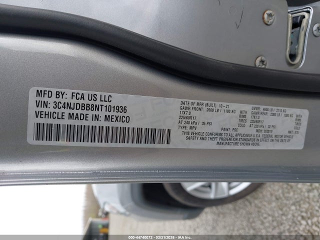 Jeep Compass Latitude 4x4 2022 3C4NJDBB8NT101936 Image 9