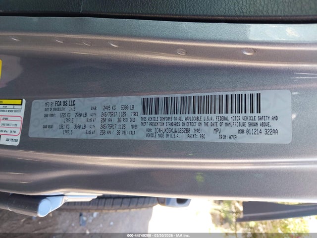 1C4HJXDGXJW125280 Jeep Wrangler Unlimited Sport S 4x4