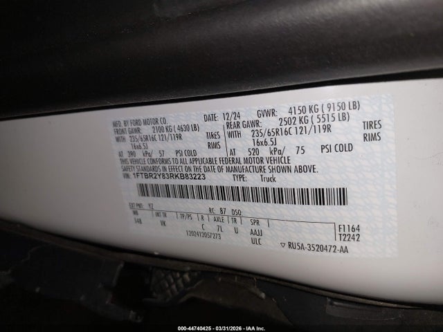 Ford Transit-250 2024 1FTBR2Y83RKB83223 Image 9