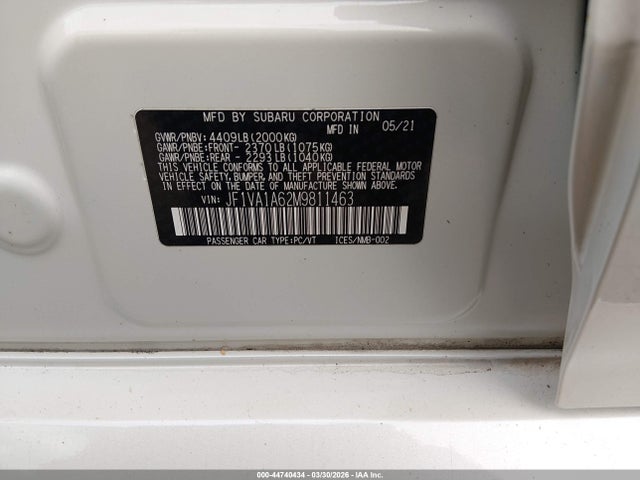 2021 SUBARU WRX JF1VA1A62M9811463 Photo 8