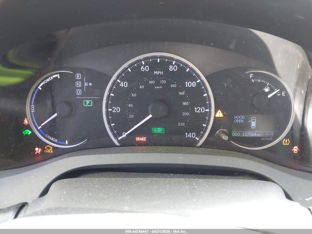 44740447 :رقم المزاد ، JTHKD5BH8C2104031 vin ، 2012 Lexus Ct 200h Premium مزاد بيع
