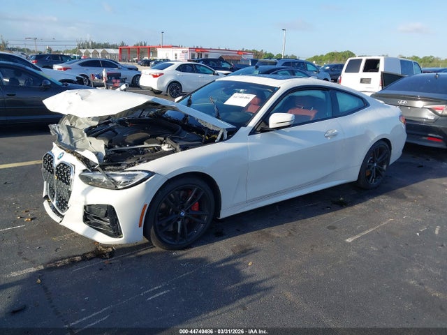 2021 Bmw 430i მანქანა იყიდება აუქციონზე, vin: WBA53AP01MCG47195, აუქციონის ნომერი: 44740486