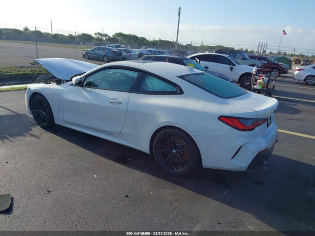 2021 Bmw 430i მანქანა იყიდება აუქციონზე, vin: WBA53AP01MCG47195, აუქციონის ნომერი: 44740486