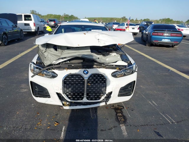 2021 Bmw 430i მანქანა იყიდება აუქციონზე, vin: WBA53AP01MCG47195, აუქციონის ნომერი: 44740486