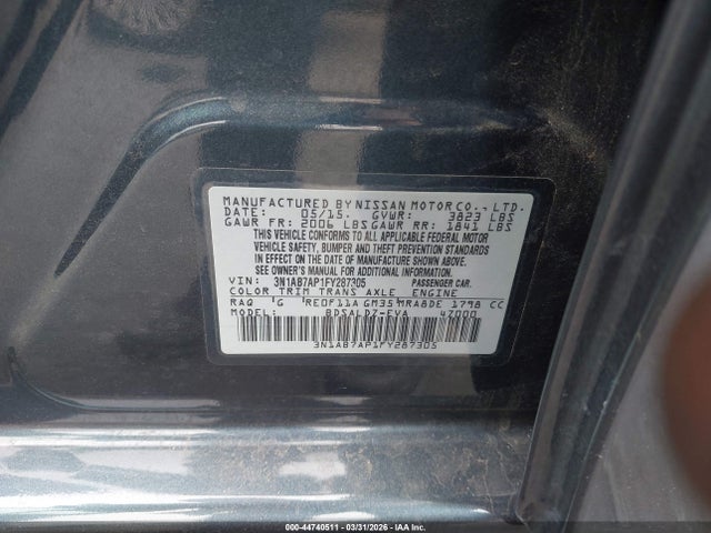 Nissan SENTRA SV 2015 3N1AB7AP1FY287305 Image 9