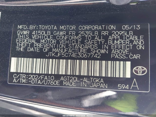 Scion TC 2014 JTKJF5C74E3067742 Image 9