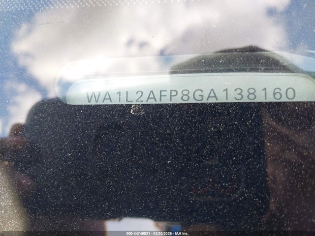 44740521 :رقم المزاد ، WA1L2AFP8GA138160 vin ، 2016 Audi Q5 2.0t Premium مزاد بيع