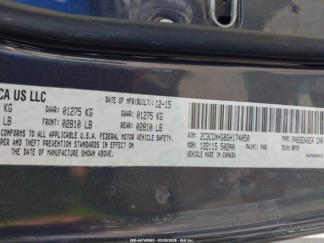 2016 DODGE CHARGER 2C3CDXHG8GH174050 Photo 8