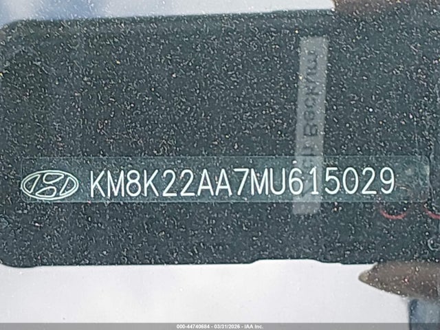 Aukcja sprzedaży 2021 Hyundai Kona Sel, vin: KM8K22AA7MU615029, numer aukcji: 44740684