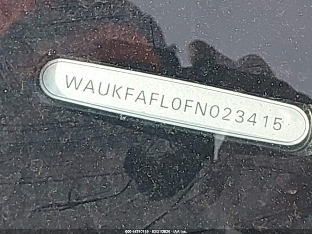 44740769 :رقم المزاد ، WAUKFAFL0FN023415 vin ، 2015 Audi A4 2.0t Premium مزاد بيع