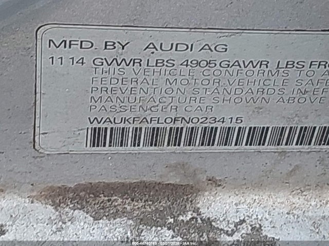 2015 AUDI A4 WAUKFAFL0FN023415 Photo 8