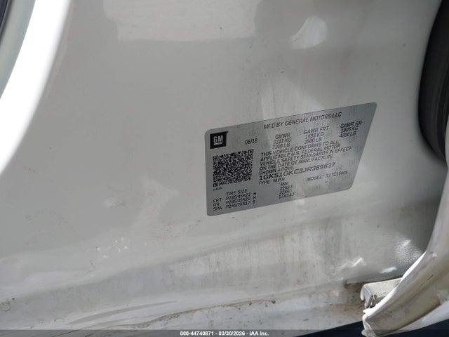 2018 Gmc Yukon Xl Slt მანქანა იყიდება აუქციონზე, vin: 1GKS1GKC3JR389837, აუქციონის ნომერი: 44740871