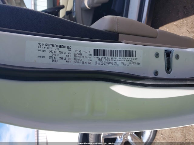 Aukcja sprzedaży 2012 Dodge Durango Citadel, vin: 1C4SDJET3CC282921, numer aukcji: 44740880