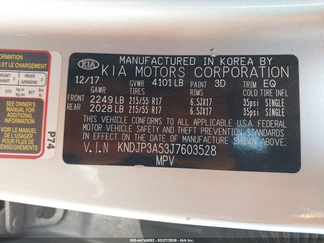 2018 KIA SOUL KNDJP3A53J7603528 Photo 8