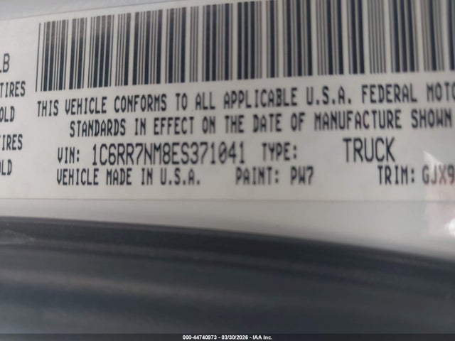 2014 RAM 1500 1C6RR7NM8ES371041 Photo 8