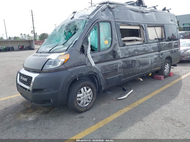 44741112 :رقم المزاد ، 3C6MRVUG2NE104121 vin ، 2022 Ram Promaster 3500 Window Van High Roof 159 Wb Ext مزاد بيع
