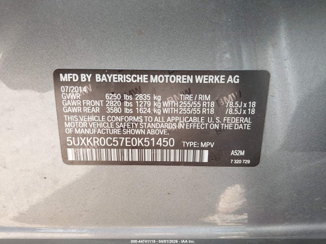 2014 BMW X5 5UXKR0C57E0K51450 Photo 8