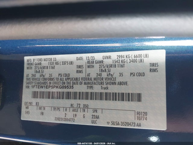 Ford F-150 Xlt 2023 1FTEW1EP5PKG09535 Image 9