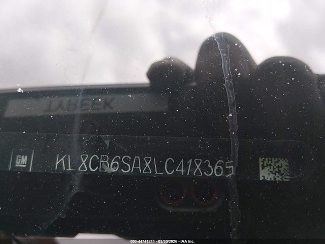 Aukcja sprzedaży 2020 Chevrolet Spark Fwd Ls Automatic, vin: KL8CB6SA8LC418365, numer aukcji: 44741211