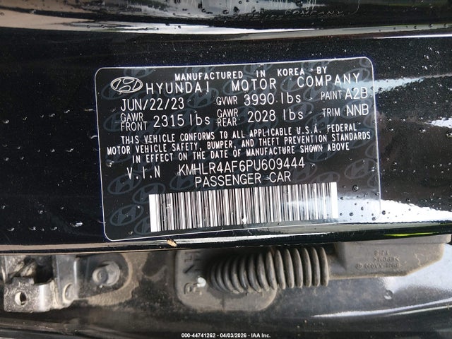 Aukcja sprzedaży 2023 Hyundai Elantra N Line, vin: KMHLR4AF6PU609444, numer aukcji: 44741262