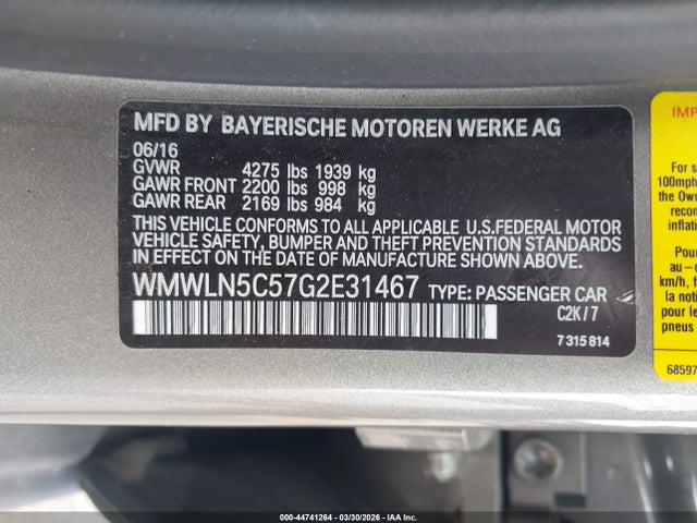 2016 MINI CLUBMAN WMWLN5C57G2E31467 Photo 8