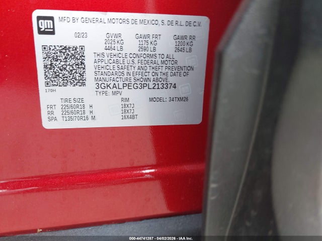 Aukcja sprzedaży 2023 Gmc Terrain Fwd Slt, vin: 3GKALPEG3PL213374, numer aukcji: 44741287