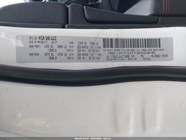 Aukcja sprzedaży 2018 Jeep Grand Cherokee Trailhawk 4x4, vin: 1C4RJFLGXJC170656, numer aukcji: 44741415
