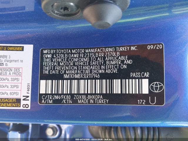 2020 TOYOTA C-HR NMTKHMBX3LR117946 Photo 8