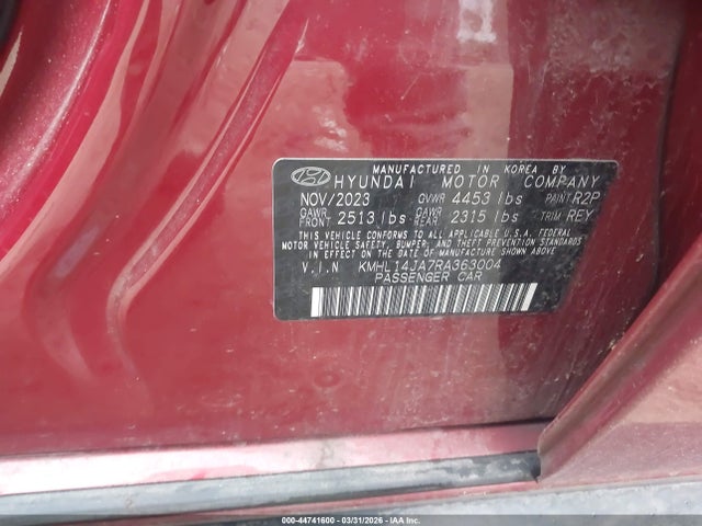 2024 HYUNDAI SONATA KMHL14JA7RA363004 Photo 8