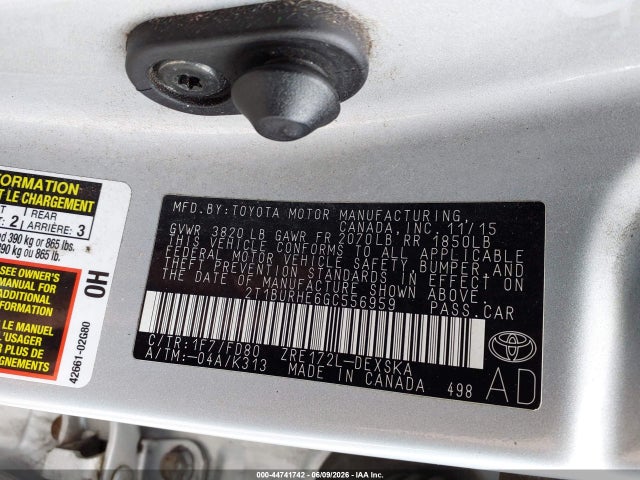 Toyota Corolla S Plus 2016 2T1BURHE6GC556959 Image 9